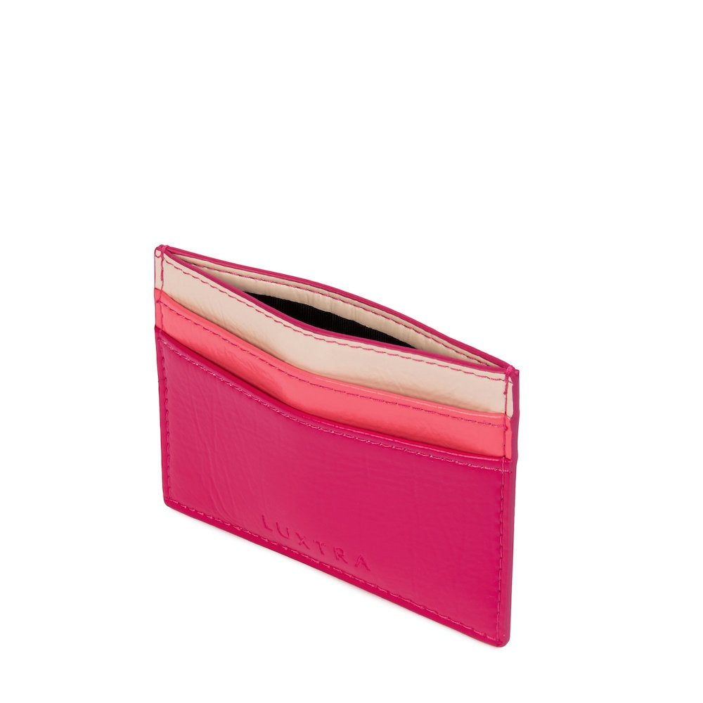 Pink Tricolour Vegan Card Holder | The Colvin