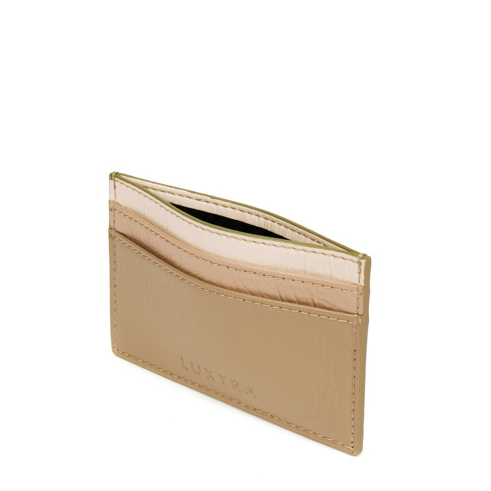 Cream Tricolour Vegan Card Holder | The Colvin