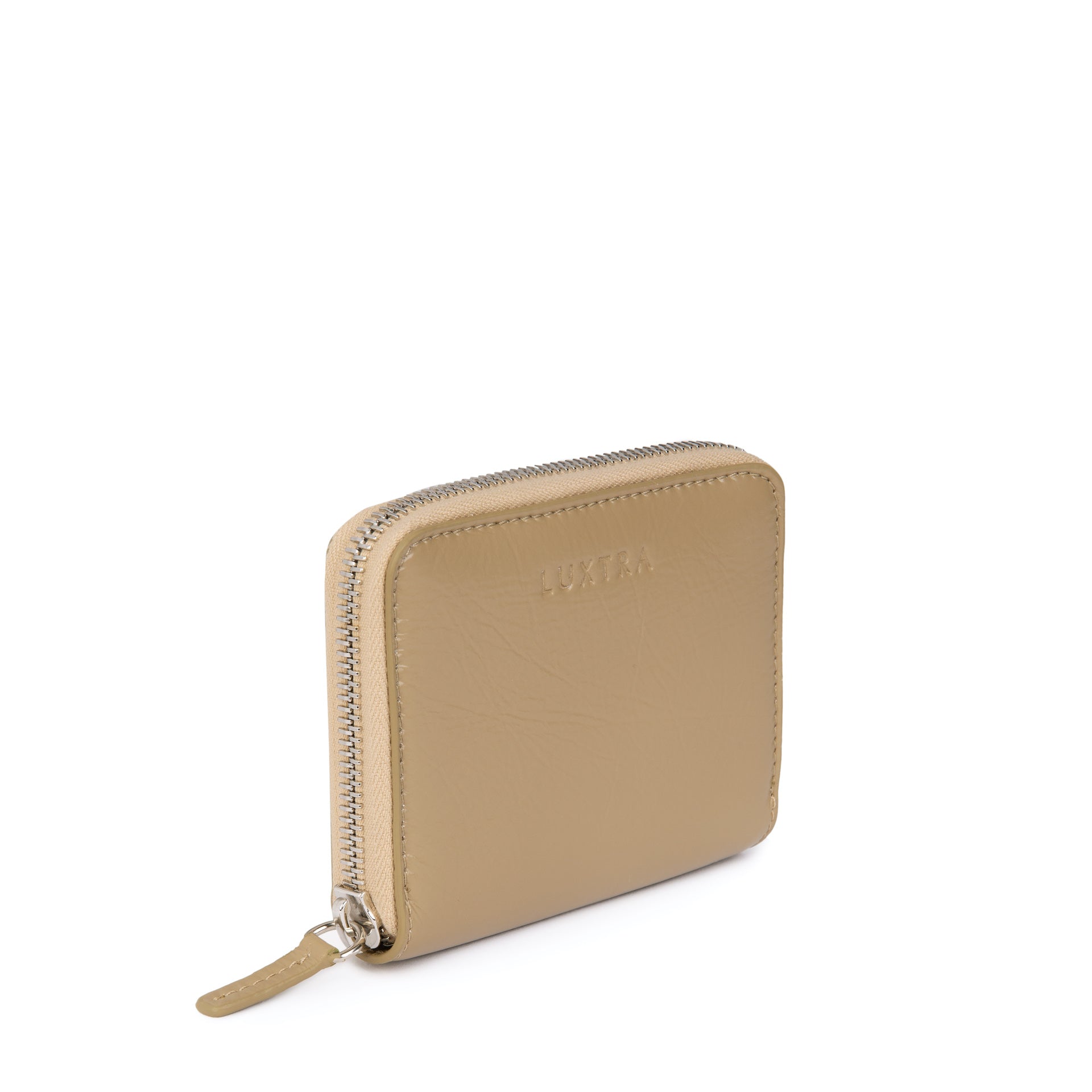 Vegan Zip Wallet Beige