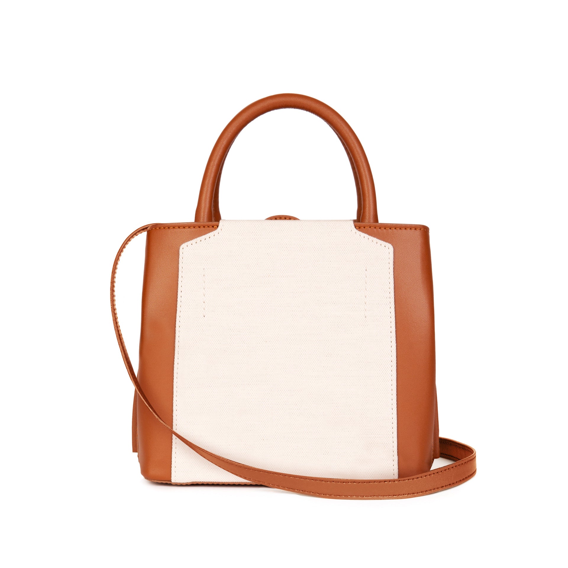 Vegan Handbag Tan Cream